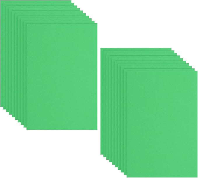 PATIKIL 20 Pack EVA Foam Sheets, Light Green