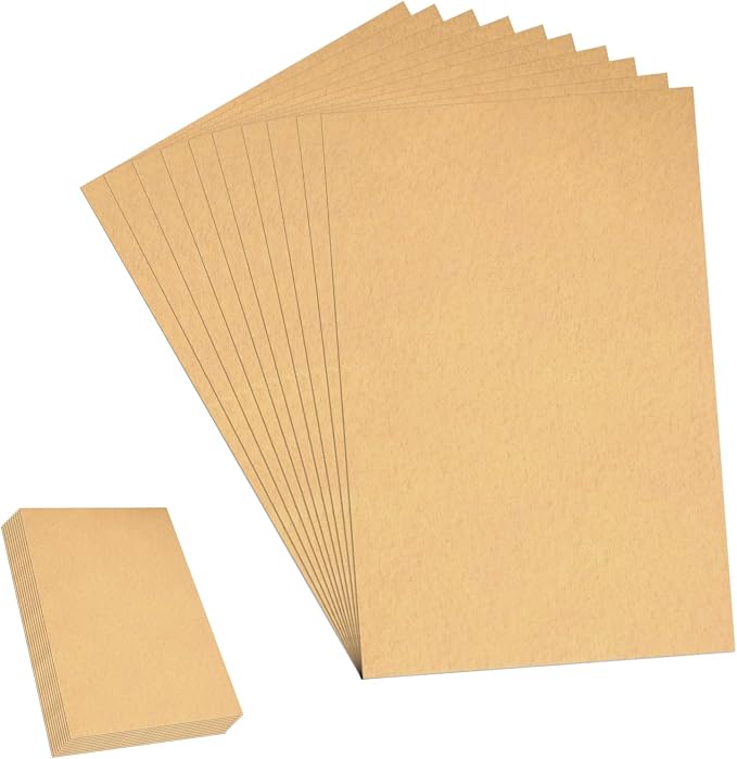 7" x 11" Felt Sheets Fabric for Crafts, 10 Pieces Soft Brown Thick Stiff Craft