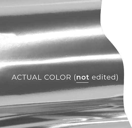 VViViD Chrome Silver Gloss DECO65 Permanent Adhesive Craft Vinyl