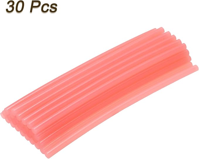 uxcell 30pcs 7mm x 200mm Mini Hot Glue Sticks