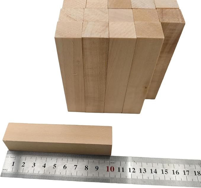 20PCS Basswood Carving Blocks, Whittling Wood Carving Kit, Unfinished Wooden