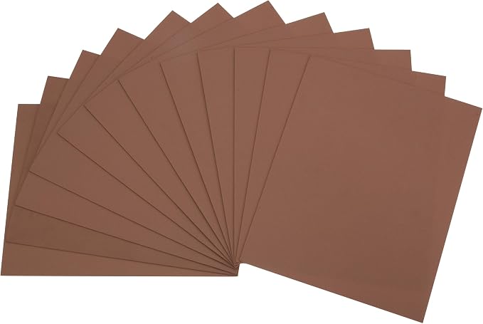 uxcell Coffee EVA Foam Sheets, 11.8x7.9 in 2mm Thick Handicraft Foam Paper