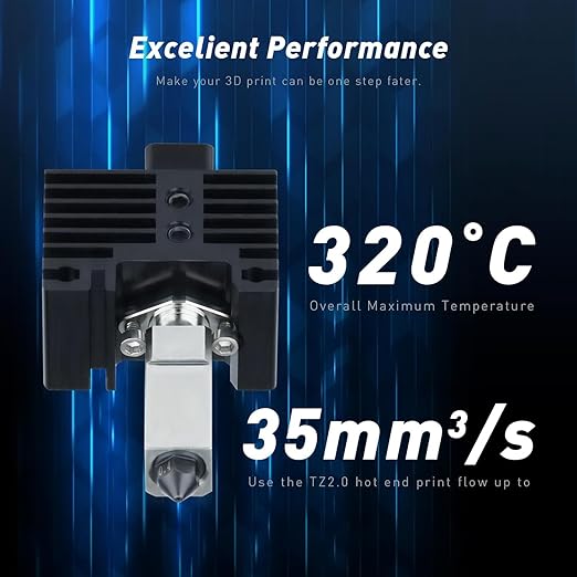JUUPINE Upgraded Bambu Labs hotend Kit for Bambu Lab X1/X1C/P1P/P1S 3D Printer,500℃ High-Temperature Hardened Steel 0.4mm Nozzle Assembly Kit, Compatible with Bambu Labs X1/P1P Series