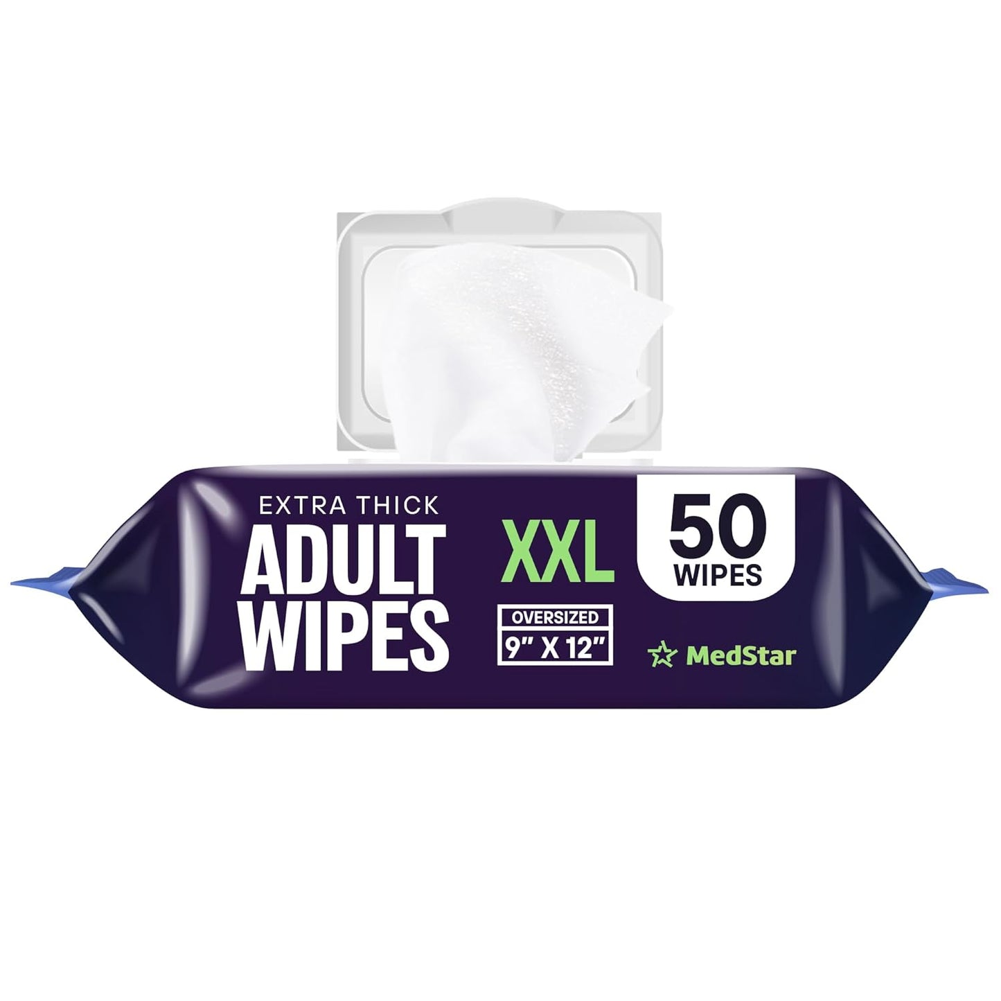 Adult Wipes for Elderly 1 Pack - Hospital Grade Extra Large Extra Thick Disposable Washcloths for Adult No-Rinse Bathing & Shower Alternative - Fragrance-Free XXL