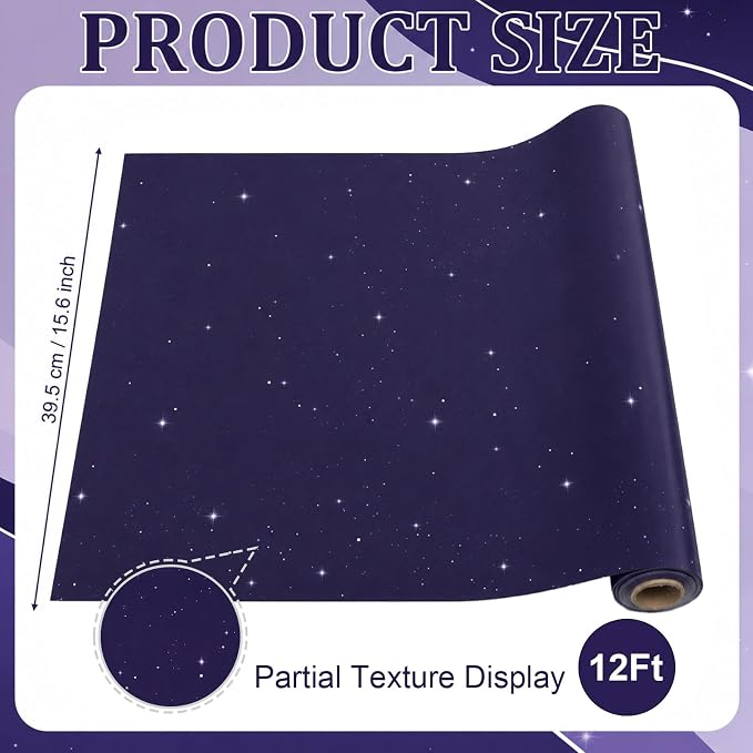 Outer Space Bulletin Board Paper Roll Non-Woven Galaxy Fabric Bulletin Board