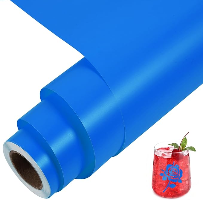 TORC Royal Blue Permanent Vinyl 12" x 14 FT Matte Blue Adhesive Vinyl Roll