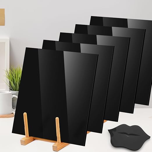 Adrattnay Black Acrylic Sheets 1/8 Thick, Opaque Acrylic Sheets Acrylic Panel