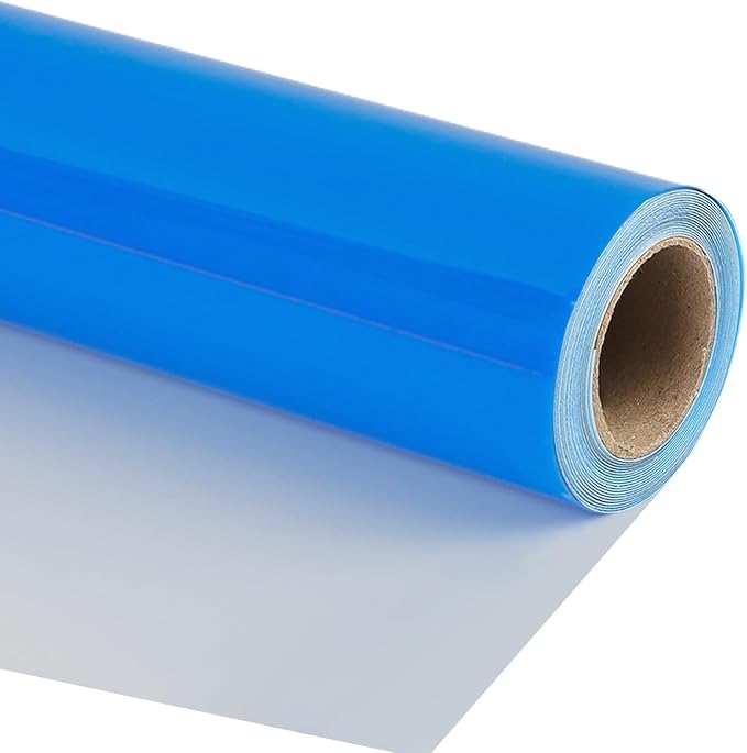 guangyintong Fluorescent Heat Transfer Vinyl Neon Blue HTV Rolls, HTV Vinyl