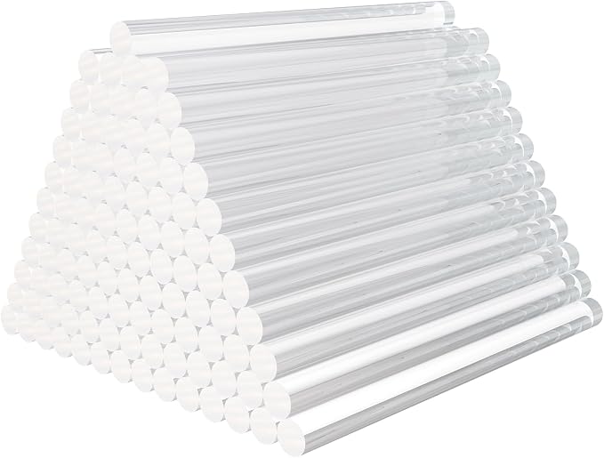100 Pack Crystal Clear Hot Glue Sticks