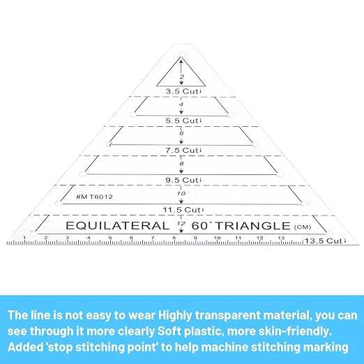 Ymapinc 60 Degree Triangle Ruler