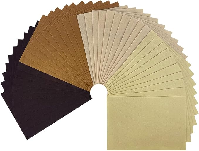 Soft Felt Sheets, 8x12 inches Assorted Craft Felt Fabric, 1.4mm Thick Felt