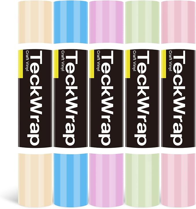 TECKWRAP Permanent Vinyl Boho, 5 Rolls