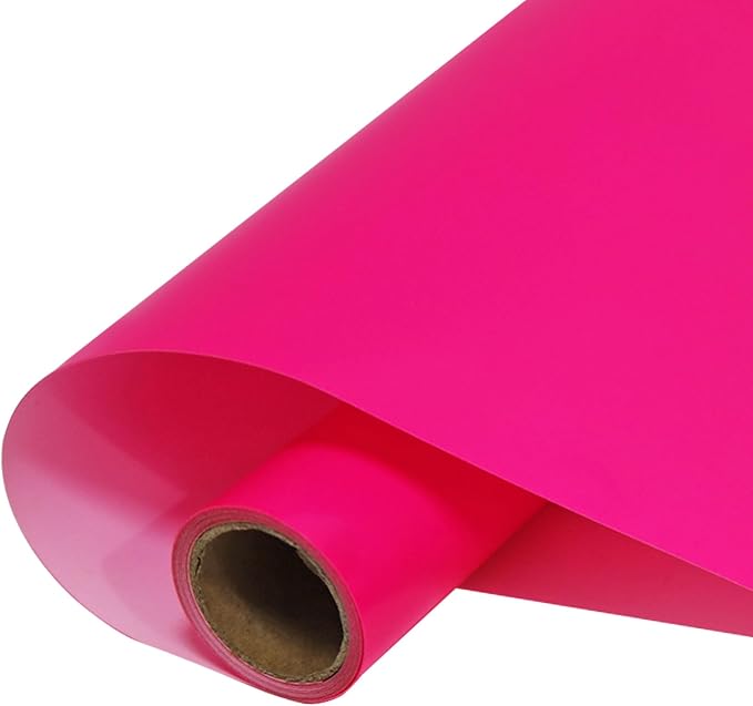 FUNKAKA Fluorescent Purple Pink HTV Heat Transfer Vinyl Rolls