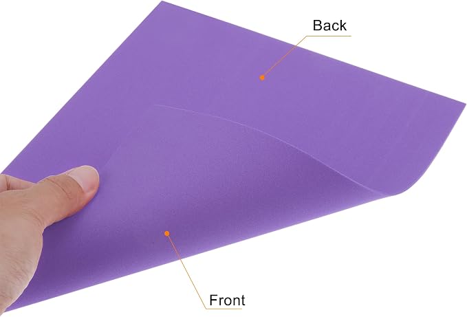 uxcell Dark Purple EVA Foam Sheets, 11.8x7.9 in 2mm Thick Handicraft Foam Paper