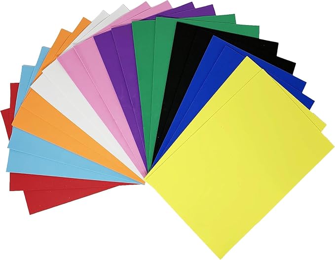 Allgala 20 Value Pack EVA Foam Paper 8" x 12" Sheets