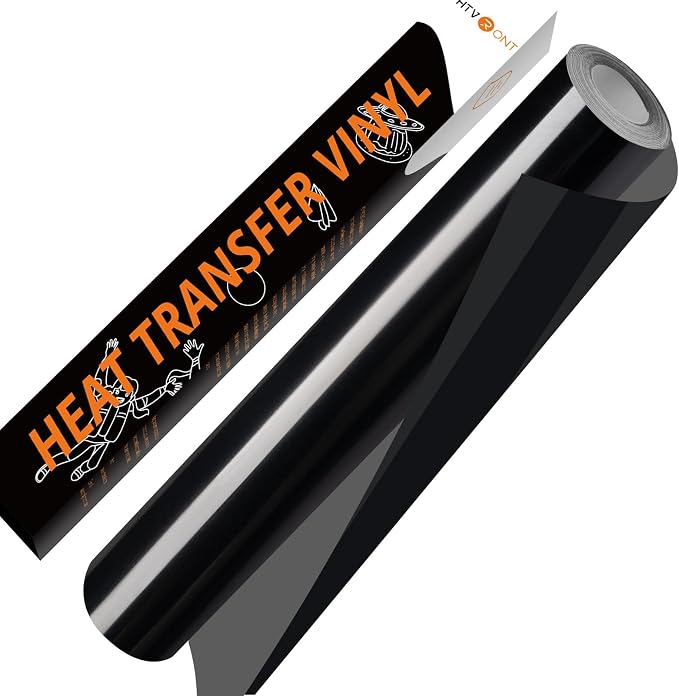HTVRONT Black HTV Vinyl Roll
