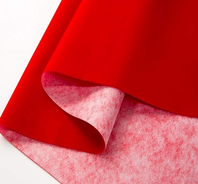 Self Adhesive Red Velvet Flocking Liner
