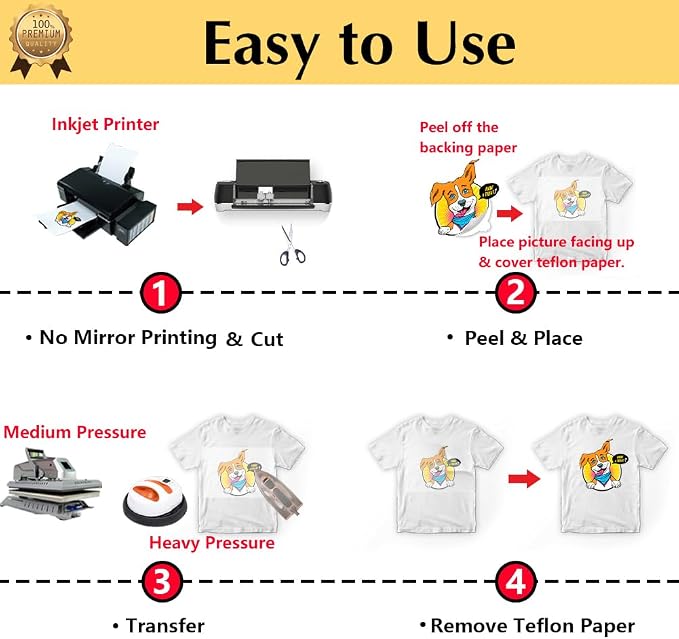 TransOurDream Iron on Heat Transfer Paper
