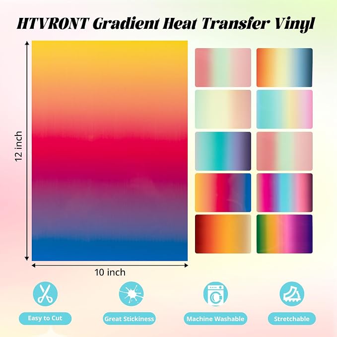 HTVRONT Gradient Heat Transfer Vinyl