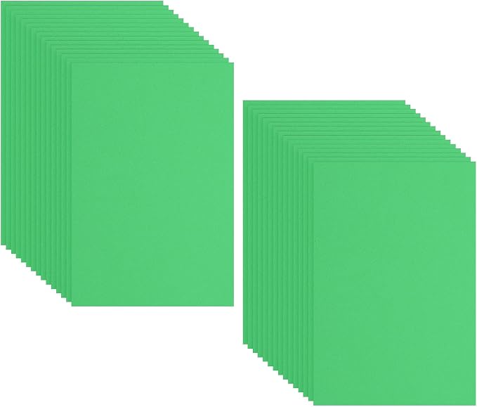 PATIKIL 30 Pack EVA Foam Sheets, Light Green