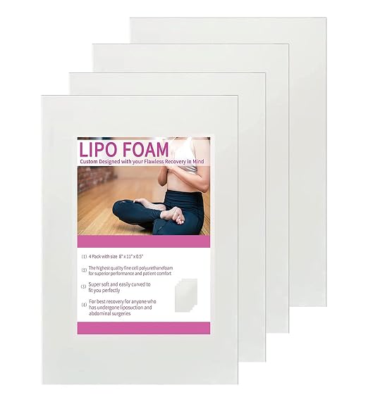 Lipo Foam Board 4Pack Liposuction Surgery waist-supports Foam Sheet