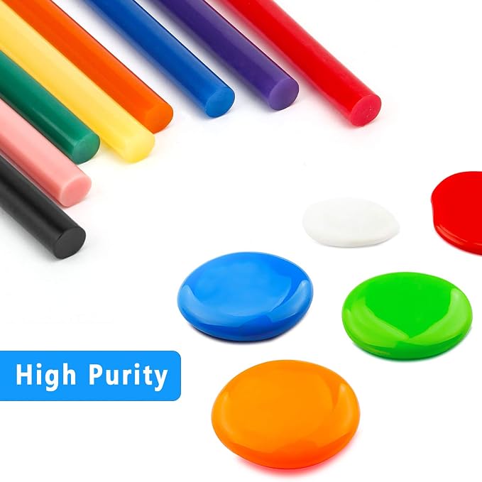 Gartful 120PCS Colored Mini Hot Glue Sticks