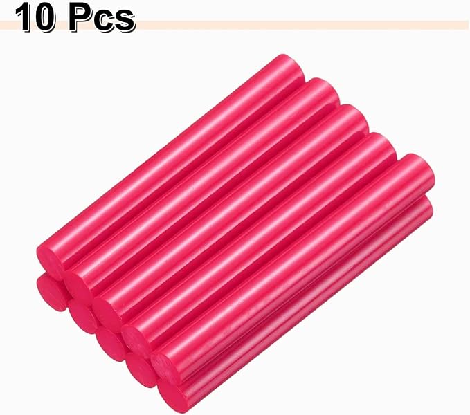 HARFINGTON 10pcs Hot Glue Sticks 0.43" Dia x 3.94" Long EVA Mini Hot Melt