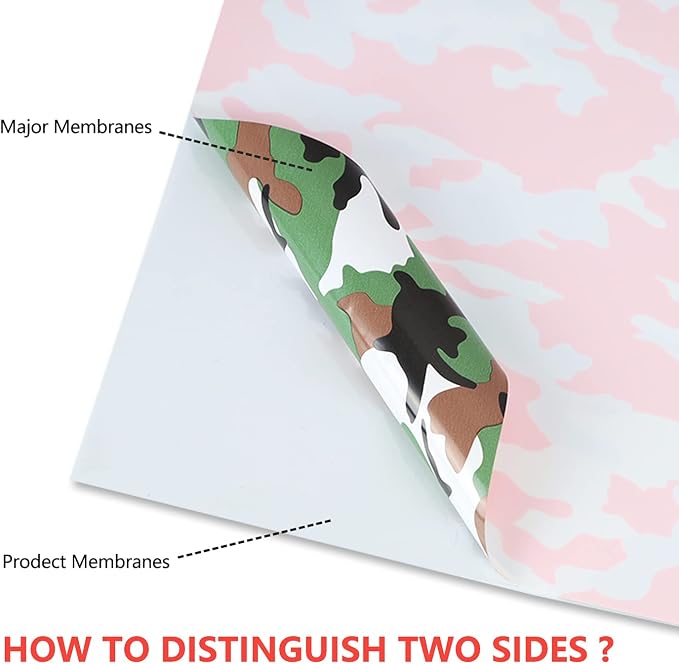 Guangyintong Camouflage Green Heat Transfer Vinyl HTV Rolls, Stretchy Thin Soft