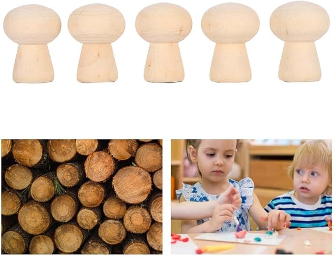 Unfinished Wooden Peg Doll Bodies 20 Pack