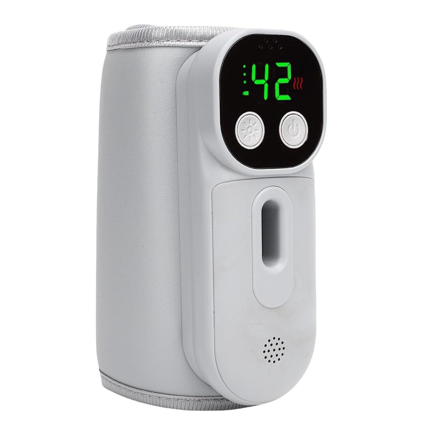 Fast Heating Baby Bottle Warmer, Voice Control Rechargeable Portable Warmer, 360° Surround Heating with Night Light, for Travel on The Go, 7 Temperature Settings