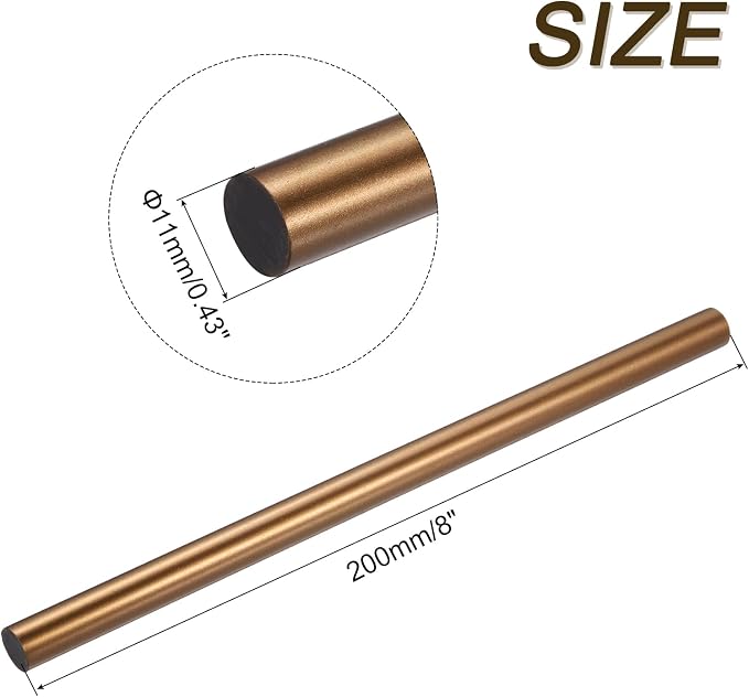 uxcell Mini Hot Glue Sticks for Glue Gun 11mm x 200mm Bronze Gold 12pcs