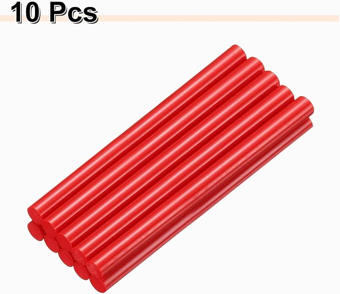 HARFINGTON 10pcs Hot Glue Sticks 0.43" Dia x 5.91" Long EVA Mini Hot Melt