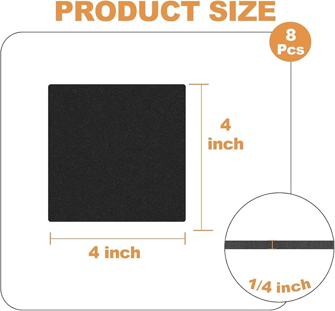 Storystore 8 Pcs 1/4" Thick Foam Padding Sheets