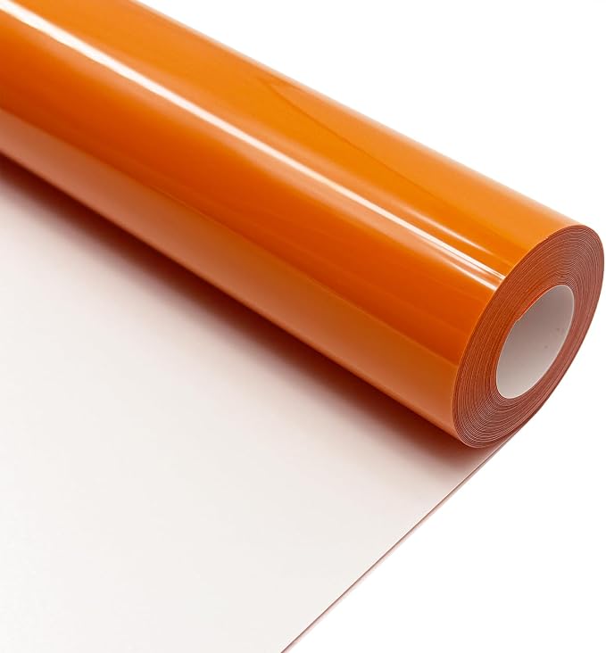 Orange Heat Transfer Vinyl HTV Roll Matte PU 12" x 15 ft. | Easy to Cut