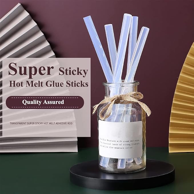 MONVICT Full Size Hot Glue Sticks, Art Glues Pastes Hot Melt Sticks
