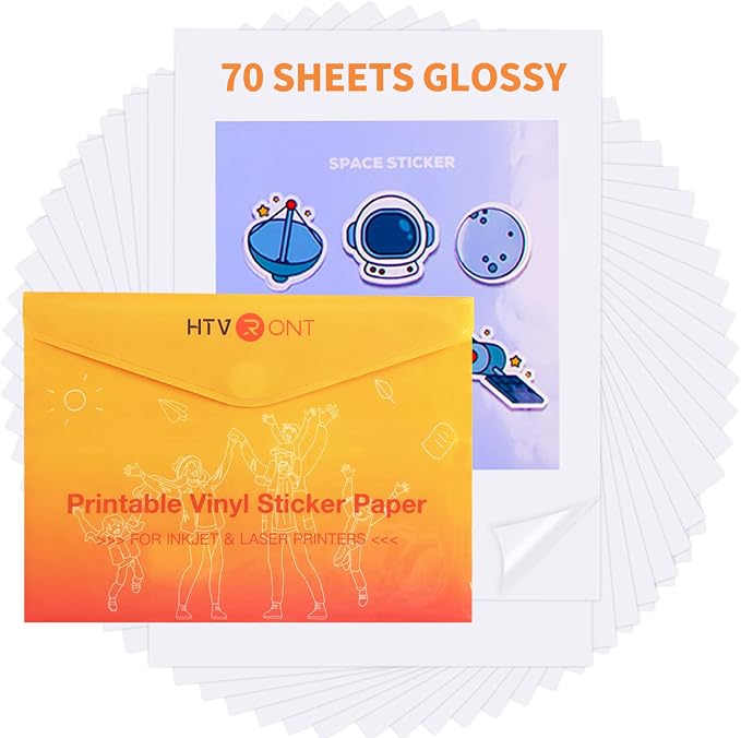 HTVRONT Printable Vinyl Sticker Paper