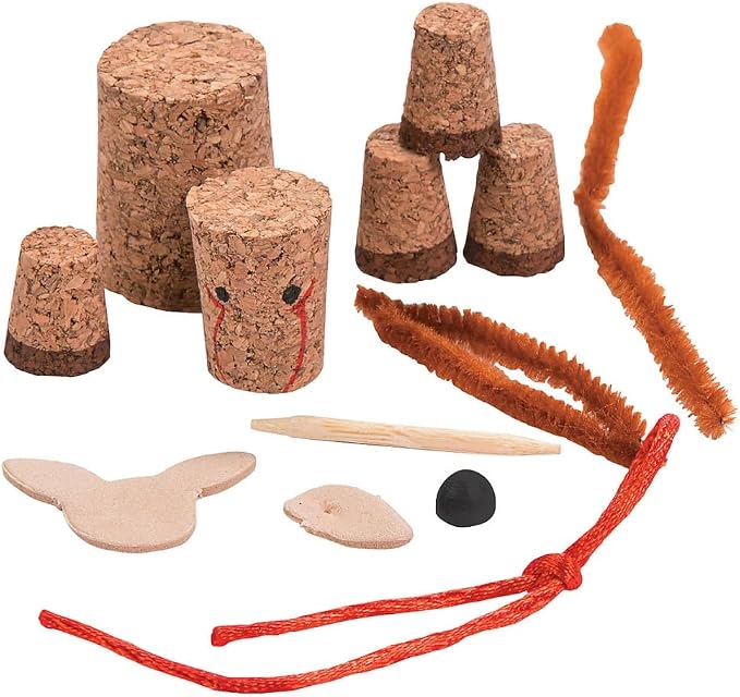 Fun Express Cork Reindeer Christmas Ornament Craft Kits