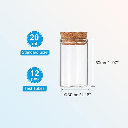 PATIKIL 20ml Test Tubes