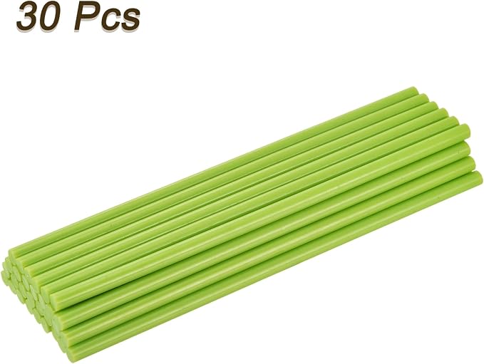 uxcell 30pcs Full Size Hot Glue Gun Sticks 8-inch x 0.27-inch High Sticky Small