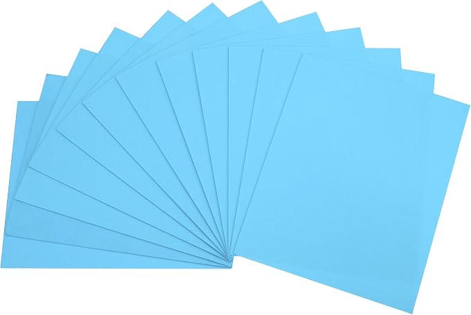 uxcell Light Blue EVA Foam Sheets, 11.8x7.9 in 1.8mm Thick Handicraft Foam Paper