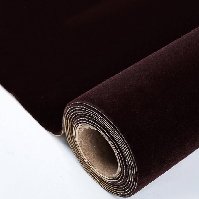 Self Adhesive Plush Velvet Fabric Sheets Velvet Flock Paper Roll Soft Flocking
