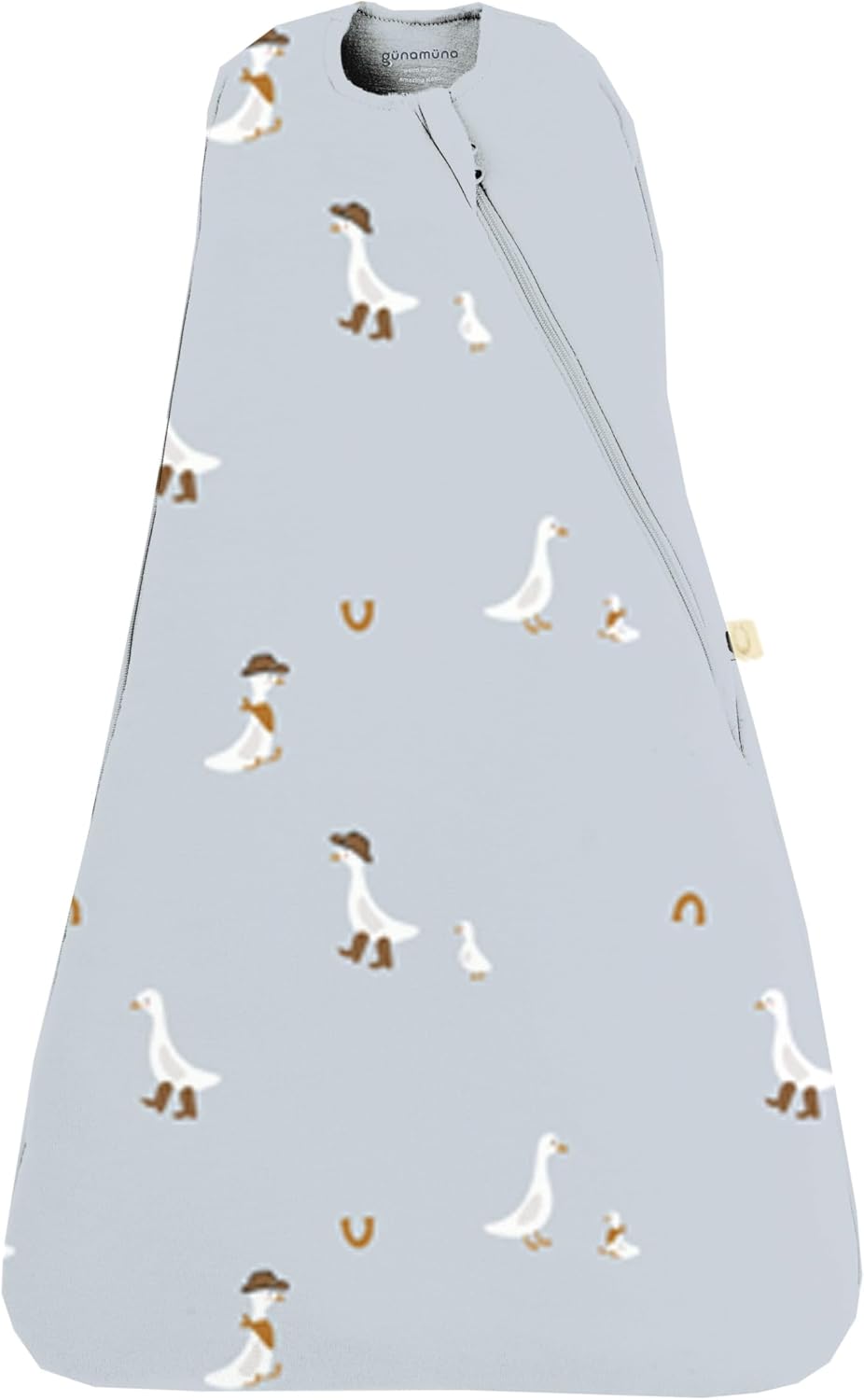 GUNAMUNA Swaddle Wrap for Newborns – Arms In or Out, Easy Diaper Changes with WONDERZiP, Soft Sleep Sack, 1.0 TOG