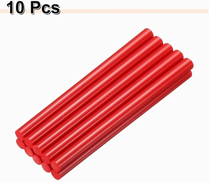 HARFINGTON 10pcs Hot Glue Sticks 0.43" Dia x 7.87" Long EVA Mini Hot Melt