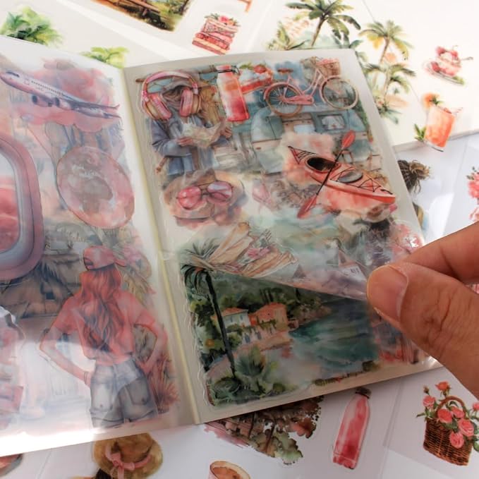 Summer Beach Pre-Cut Journal Sticker Book