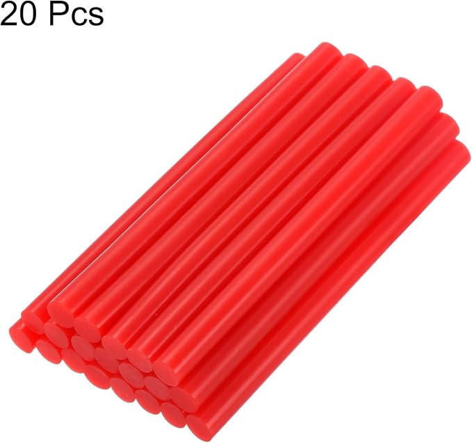 uxcell 20pcs Hot Glue Sticks for Glue Gun 7mm/0.27-inch x 4-inch Mini Hot Melt