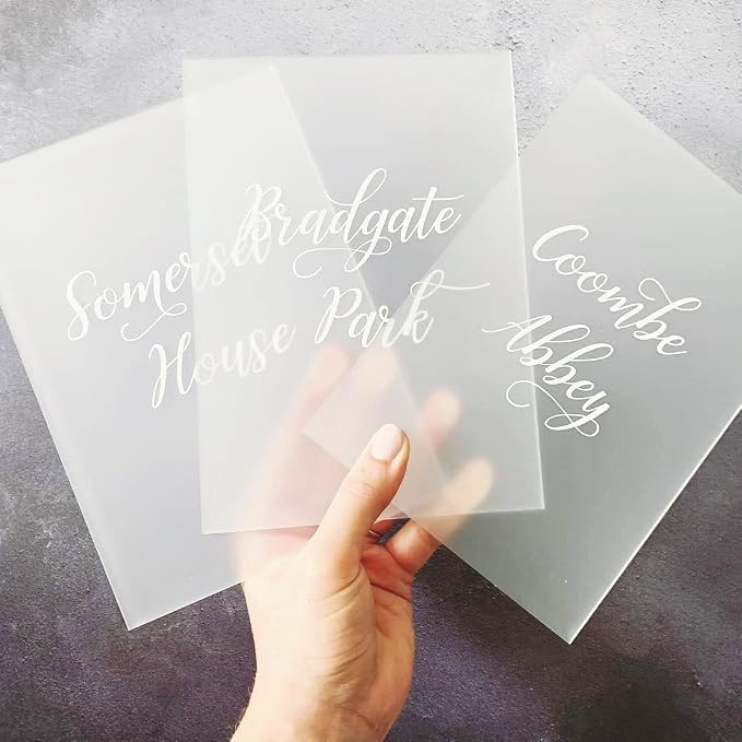 20 Pack Frosted Acrylic Sign Blank