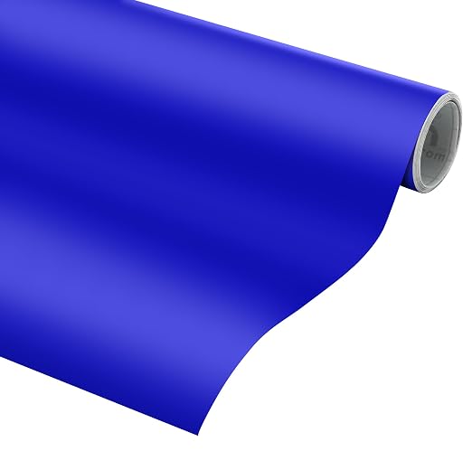 VViViD Brilliant Blue Matte DECO65 Permanent Adhesive Craft Vinyl