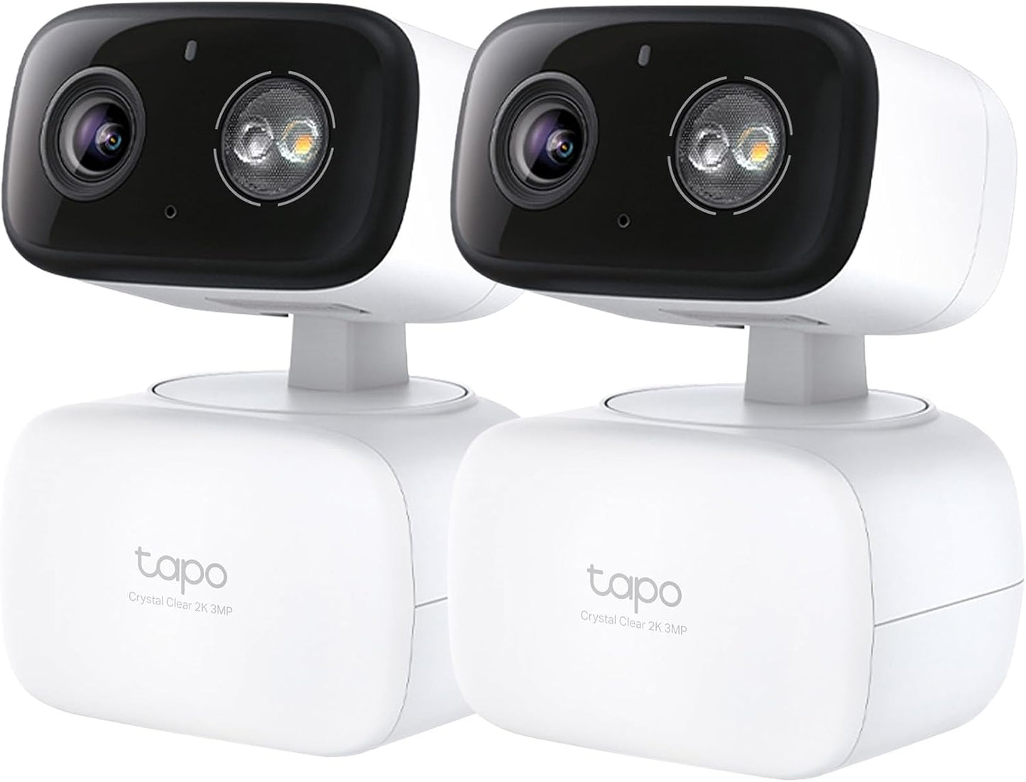 Tapo 2K 3MP Pan/Tilt Indoor/Outdoor Security Camera - Free Person/Baby Cry Detect & Motion Track, 360° View, Color Night Vision, SD/Cloud Storage, Works w/Alexa & Google Home, HybridCam 360 (2-Pack)