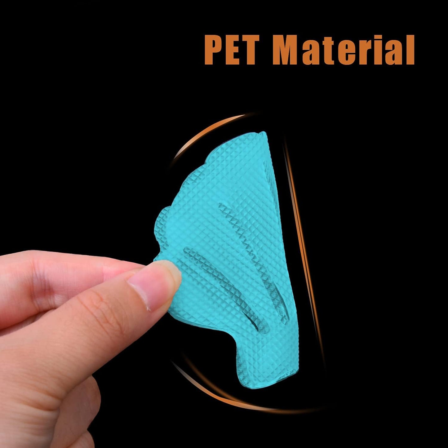 Non-Slip Bathtub Stickers, 24 PCS Shell Safety Bathroom Tubs Showers Treads Adhesive Decals Scraper (Blue)