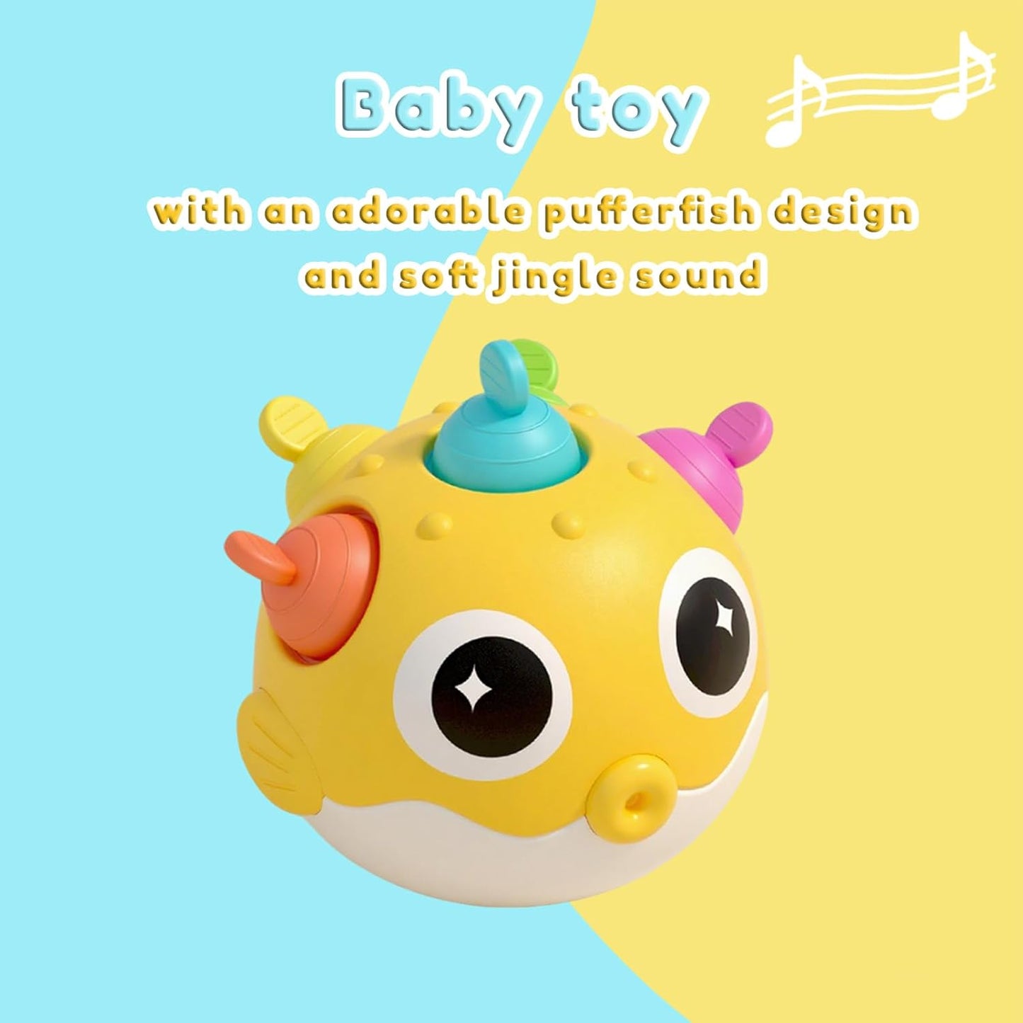 Baby Toys 0-6 Months & 6-12 Months,Baby Teething Toys 3-6,Musical Sensory Toys,Baby Rattle Toy,Baby Essentials for Boys & Girls,Newborn Infant Learning Developmental Gifts